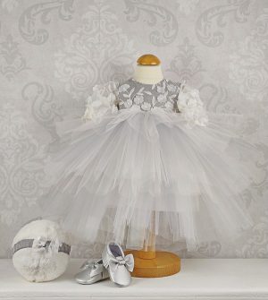 haljinica za krštenje swan collection light gray krštenje.hr